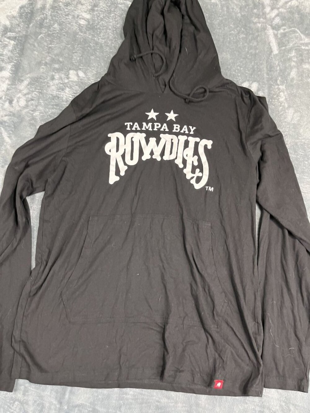 Tampa Bay Rowdies Black Hoodie By Sportiqe 2X Long Sleeve Pullover